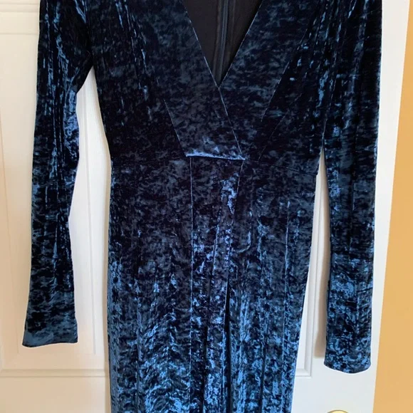 galvan blue dress Mac Duggal A11136 - Tea Length A-Line Dress main image 0